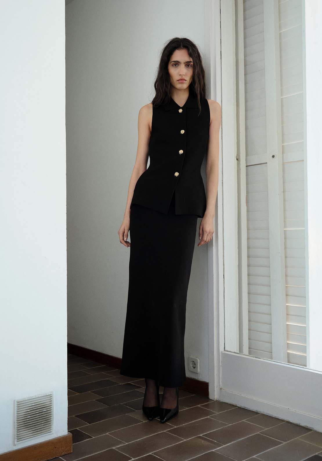 Mango Skirt Lulu - Black 1 Shaws Department Stores