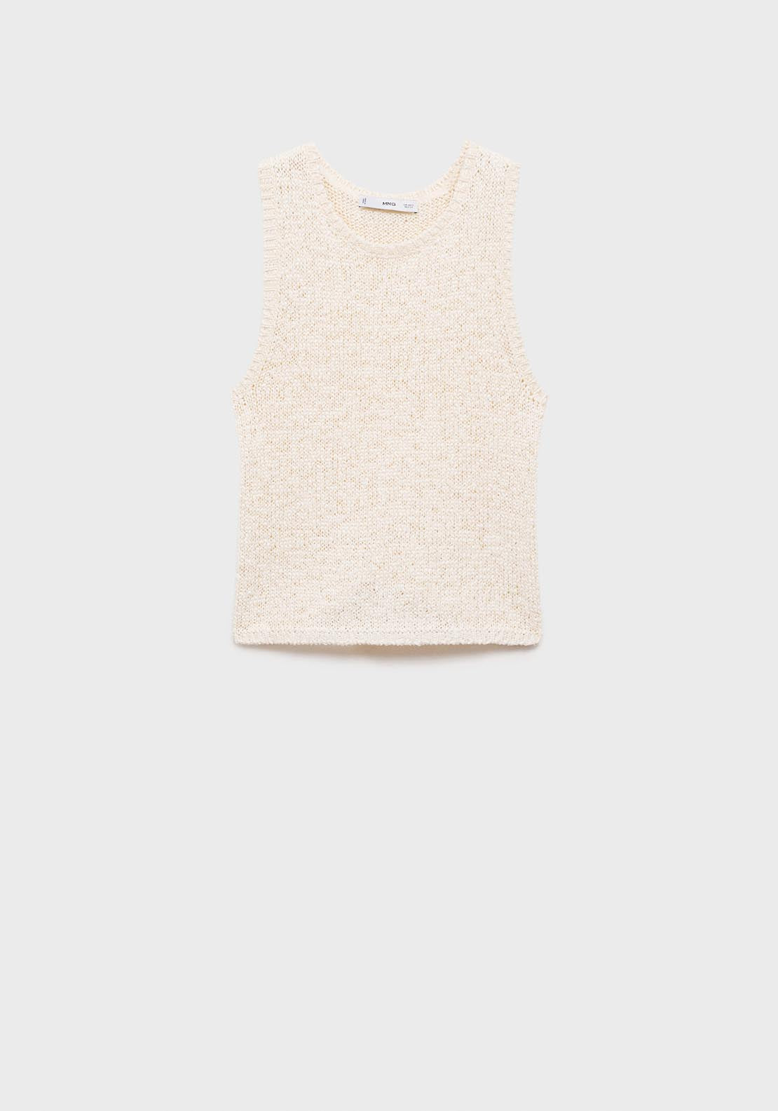 Mango Crochet top with straps - Light Beige 5 Shaws Department Stores