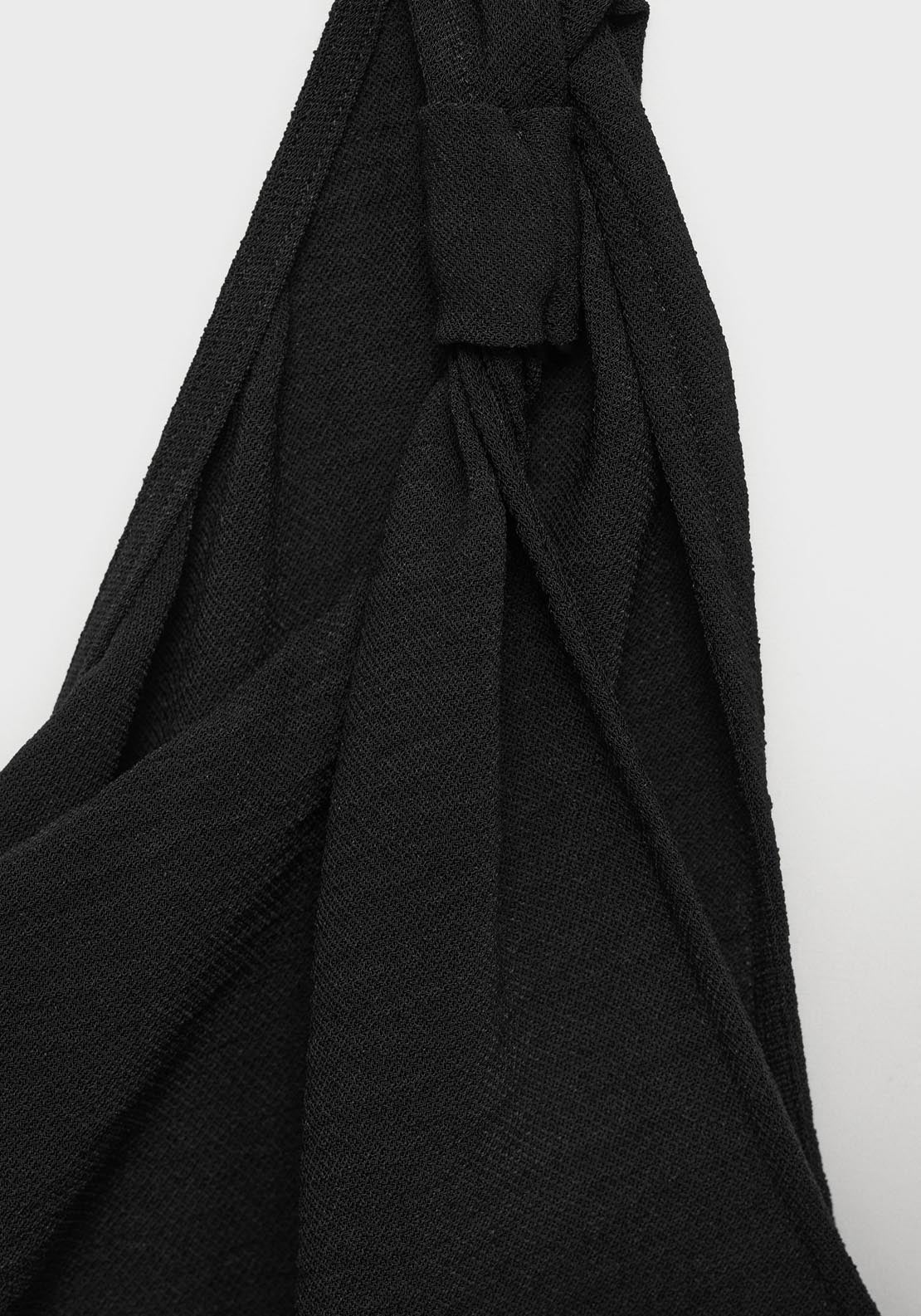 Mango Long Asymmetric Dress - Black 6 Shaws Department Stores