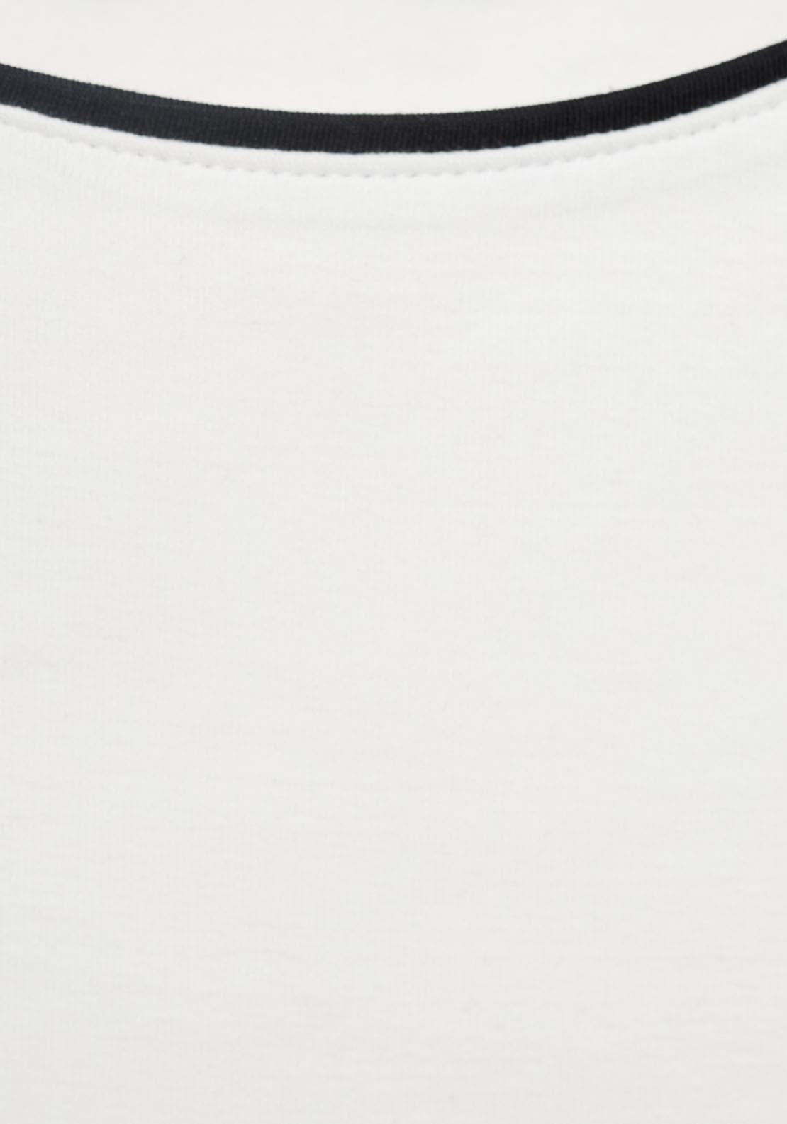 Mango Sleeveles Top With Contrasting Trim - White 6 Shaws Department Stores