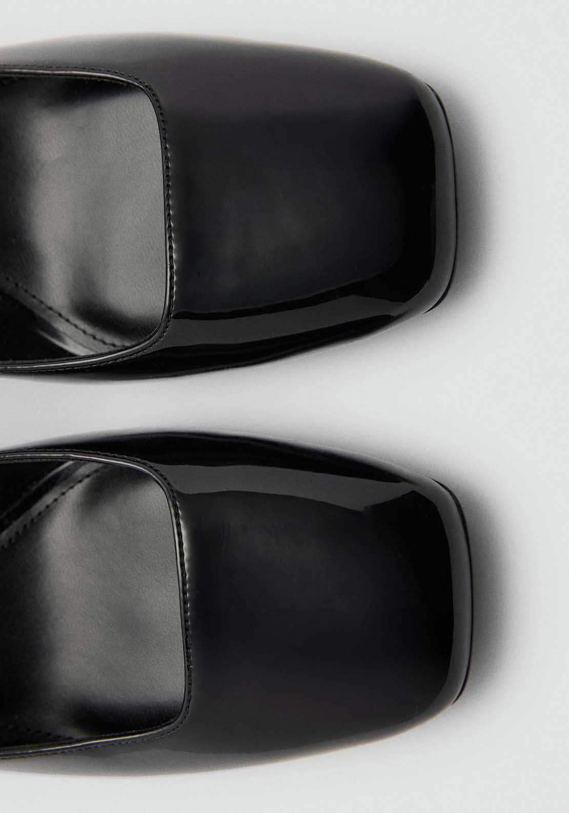Mango Patent leather-effect heeled shoes - Black 5 Shaws Department Stores