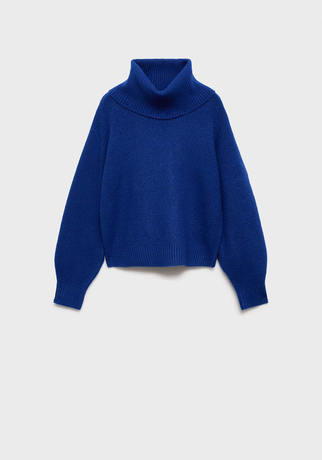 Mango Turtleneck knitted sweater - Bright Blue 7 Shaws Department Stores