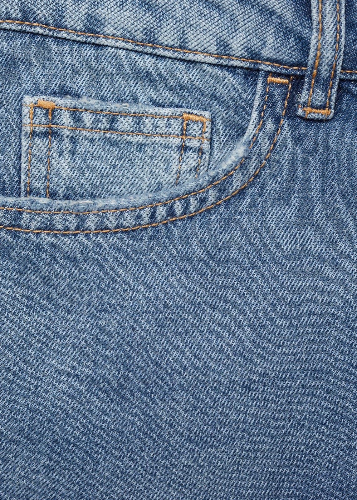 Mango Mom-fit denim shorts - Open Blue 11 Shaws Department Stores