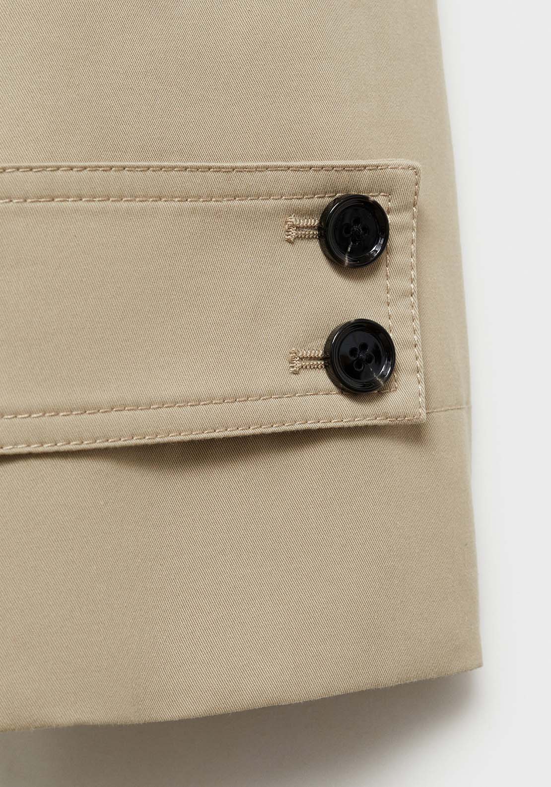 Mango Double-button trench coat - Beige/khaki 10 Shaws Department Stores
