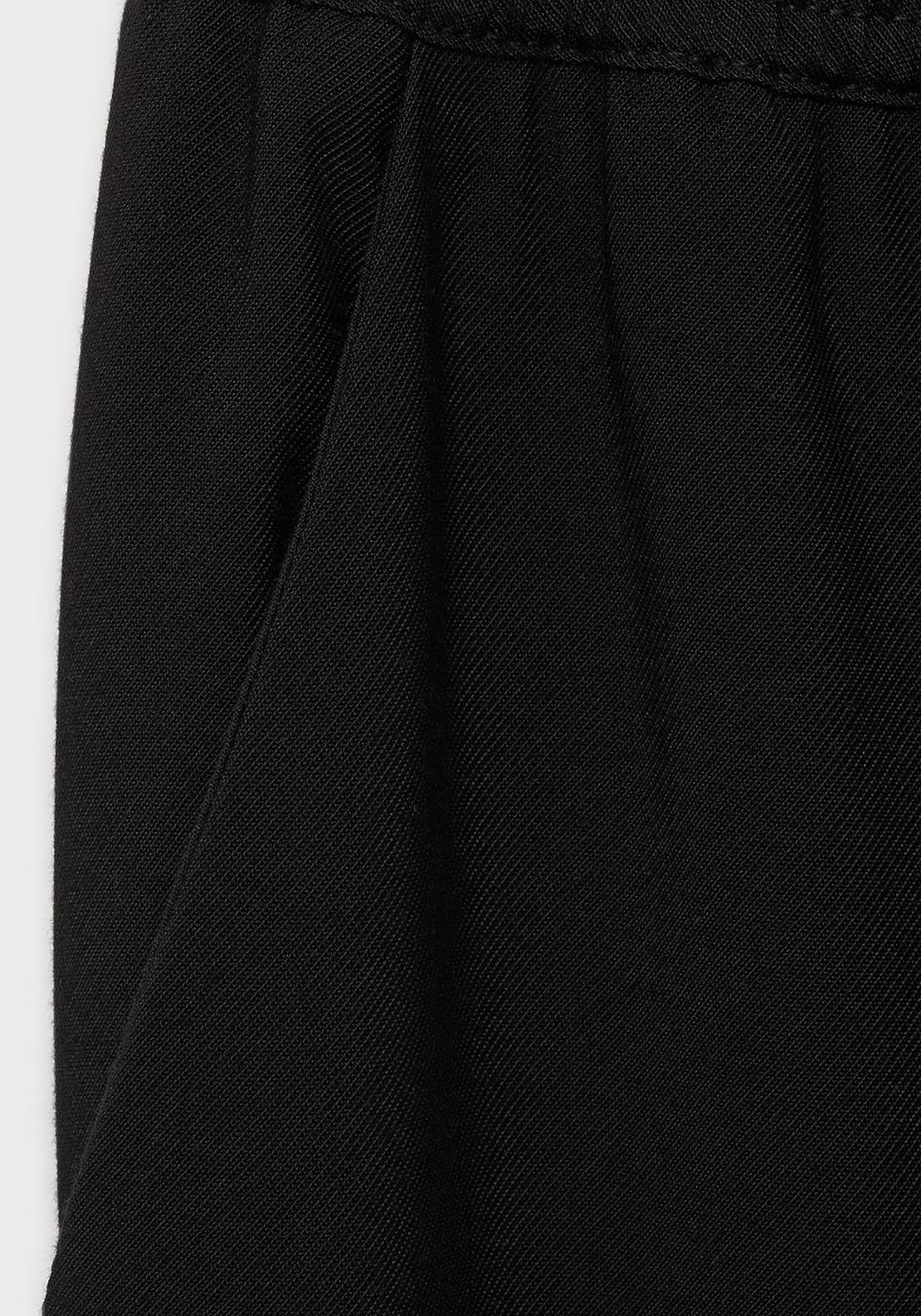 Mango Elastic waist flowy trousers - Black 7 Shaws Department Stores