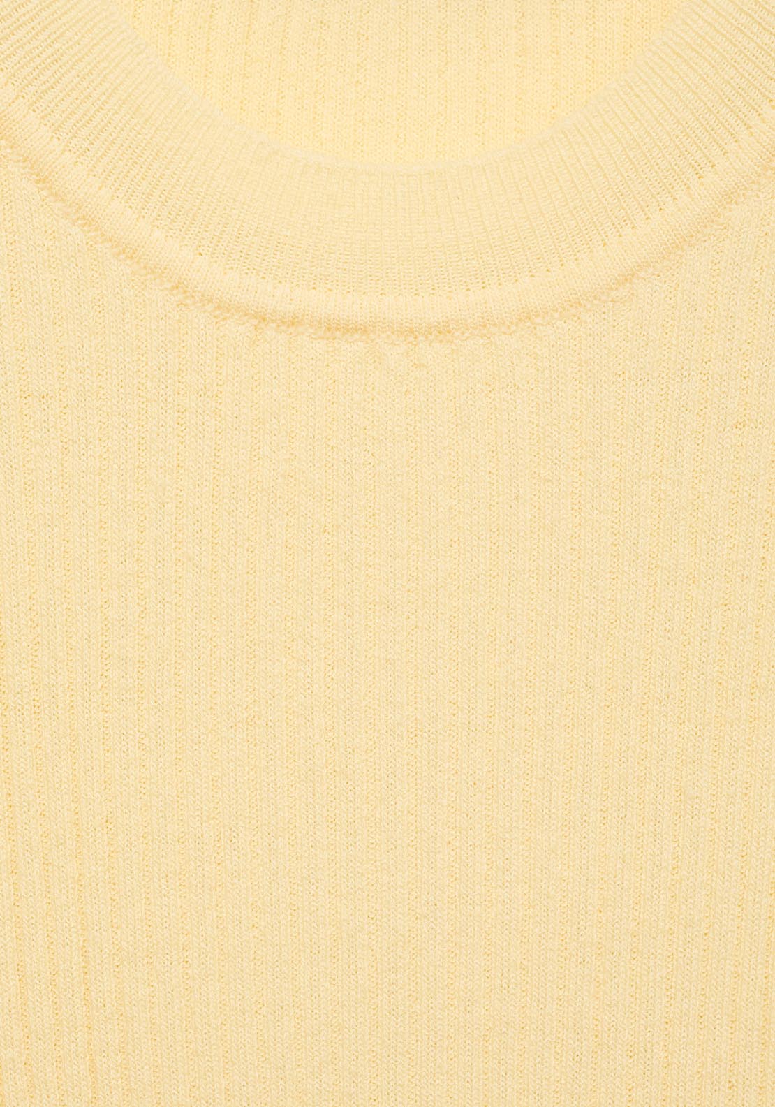 Mango Ribbed Knit Top - Light/pastel Yellow 5 Shaws Department Stores
