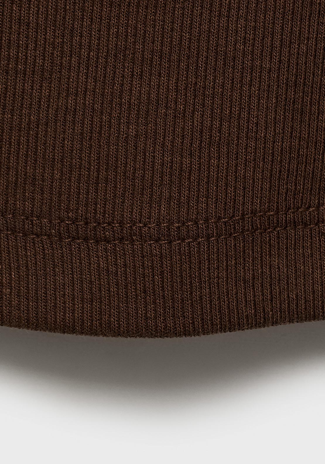 Mango Sleeveless Ribbed Top - Brown 4 Shaws Department Stores