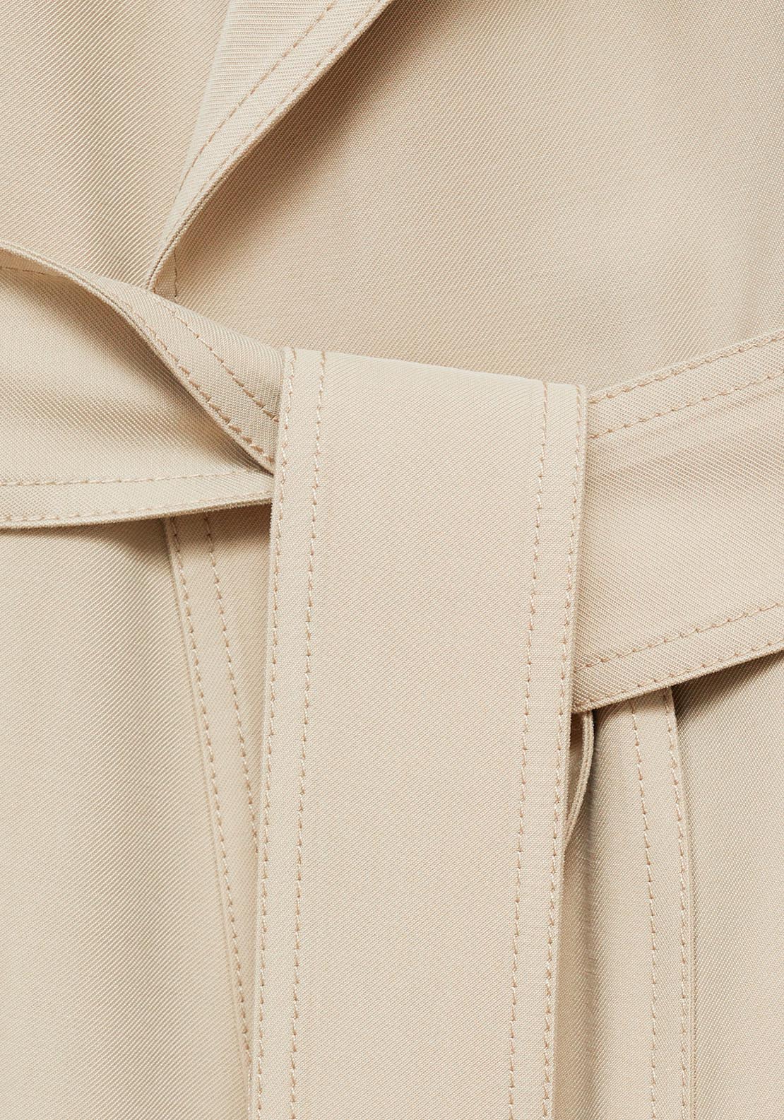 Mango Trench Coat - Light/pastel Gray 18 Shaws Department Stores