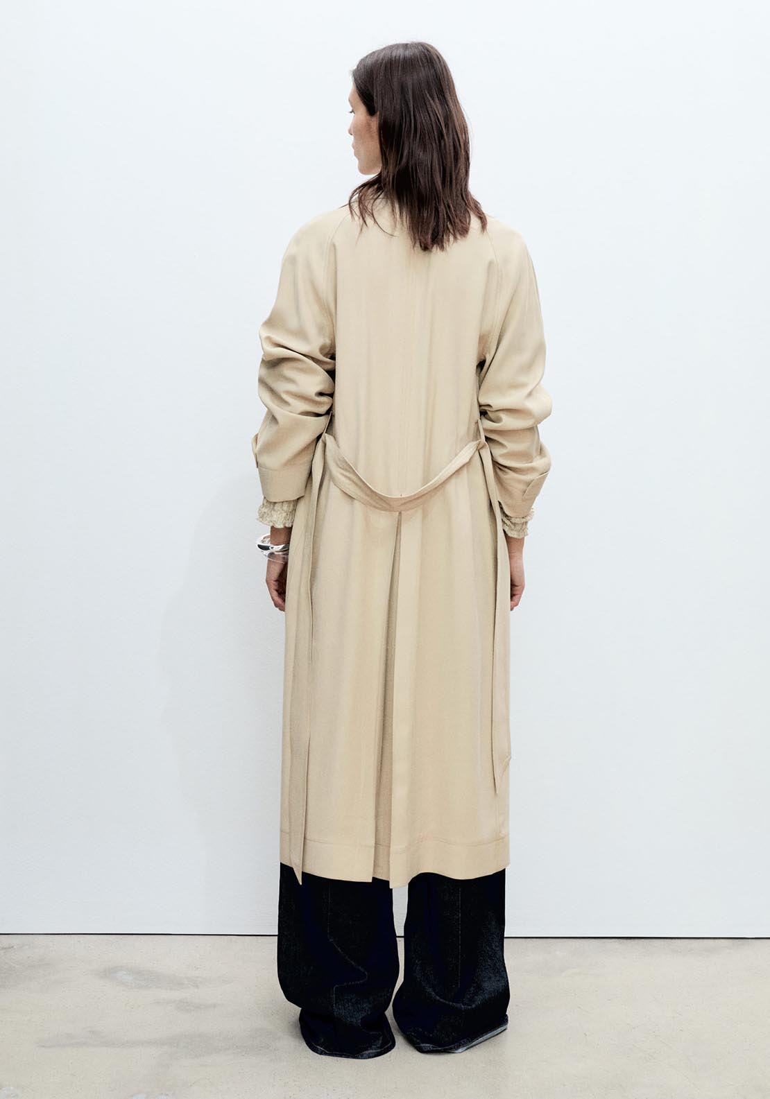 Mango Trench Coat - Light/pastel Gray 6 Shaws Department Stores