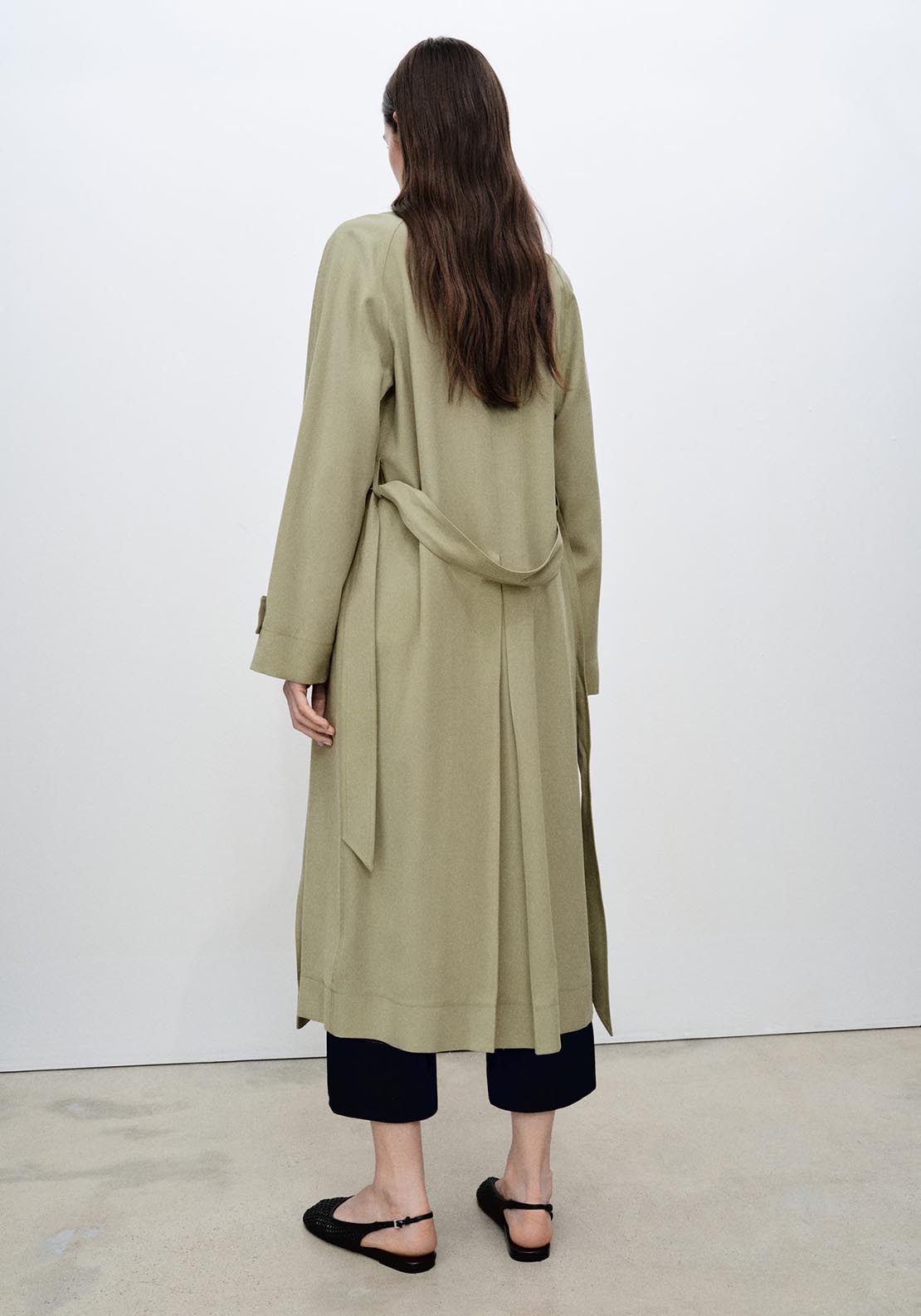 Mango Trench Coat - Light/pastel Gray 5 Shaws Department Stores
