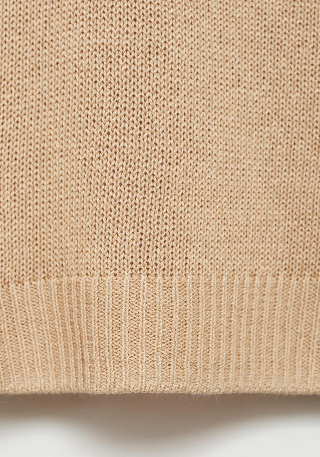 Mango Linen Blend Boat Neck Sweater - Medium Brown 4 Shaws Department Stores