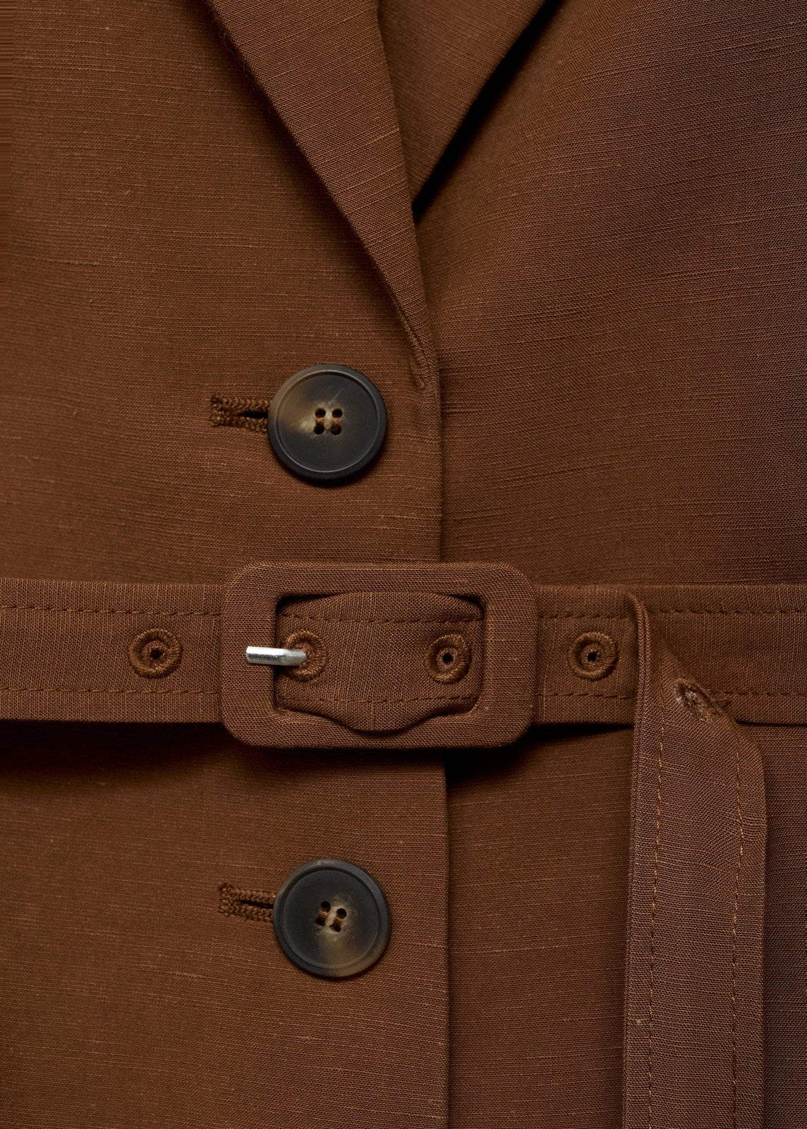 Mango Blazer Argelia - Dark Brown 3 Shaws Department Stores