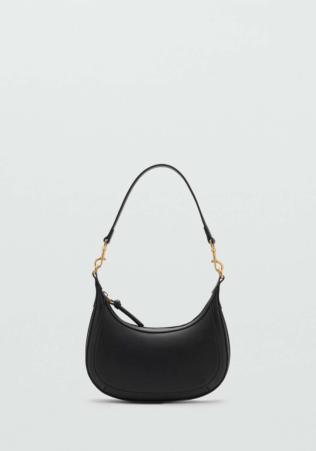 Mango Leather-effect crossbody bag - Black 3 Shaws Department Stores