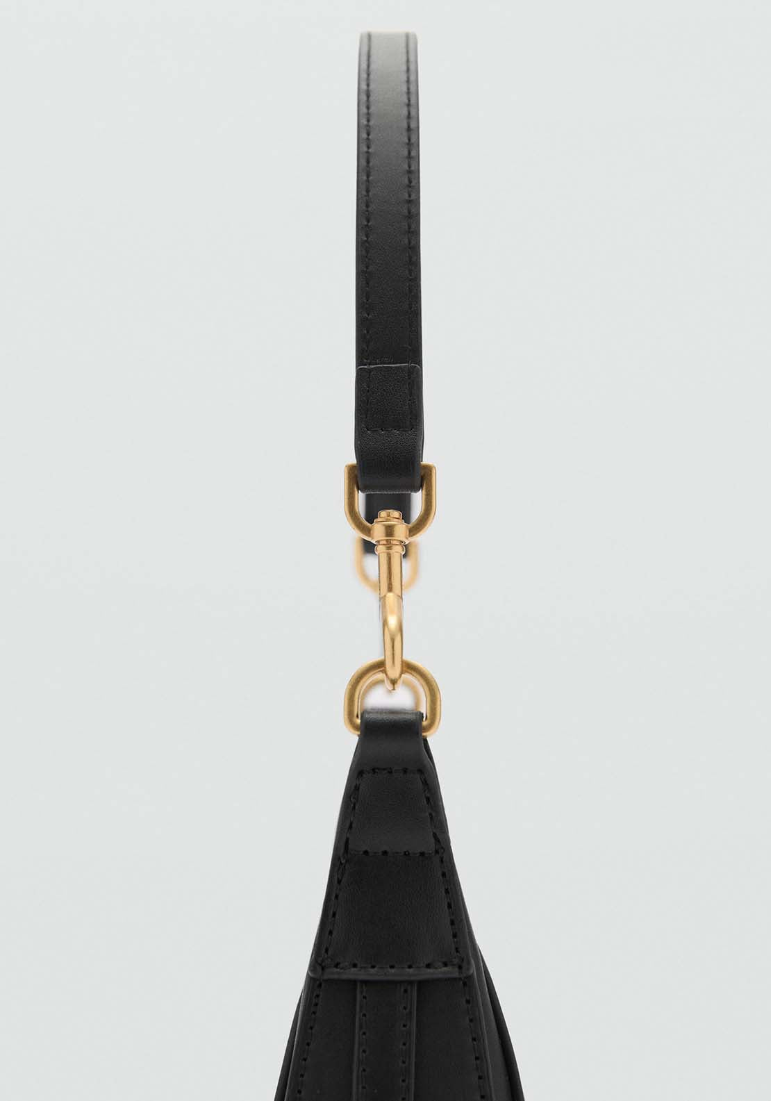 Mango Leather-effect crossbody bag - Black 4 Shaws Department Stores