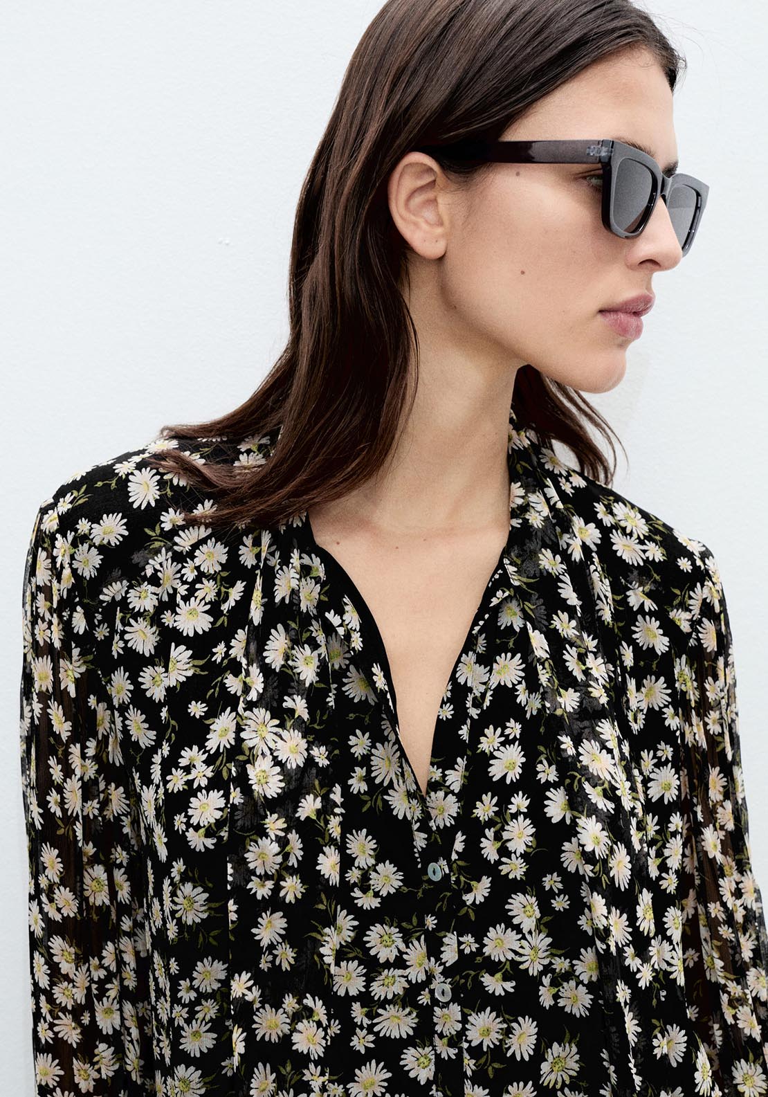 Mango Shirt - Black 5 Shaws Department Stores
