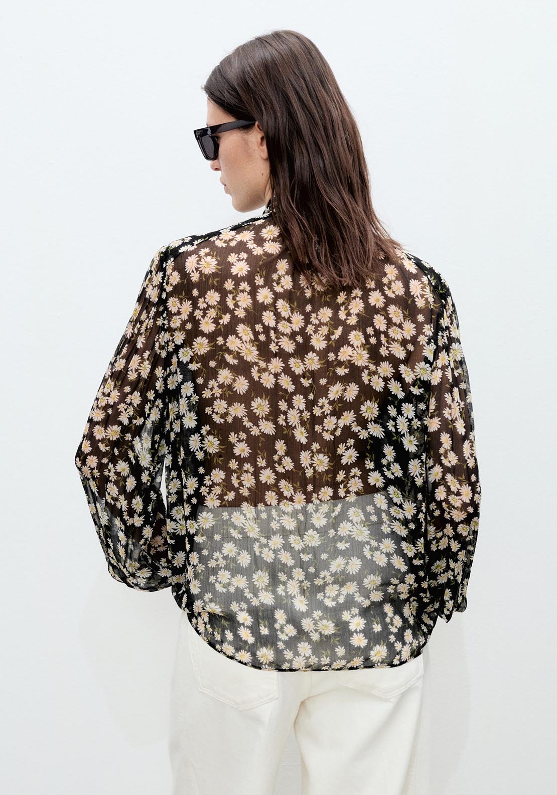 Mango Shirt - Black 3 Shaws Department Stores