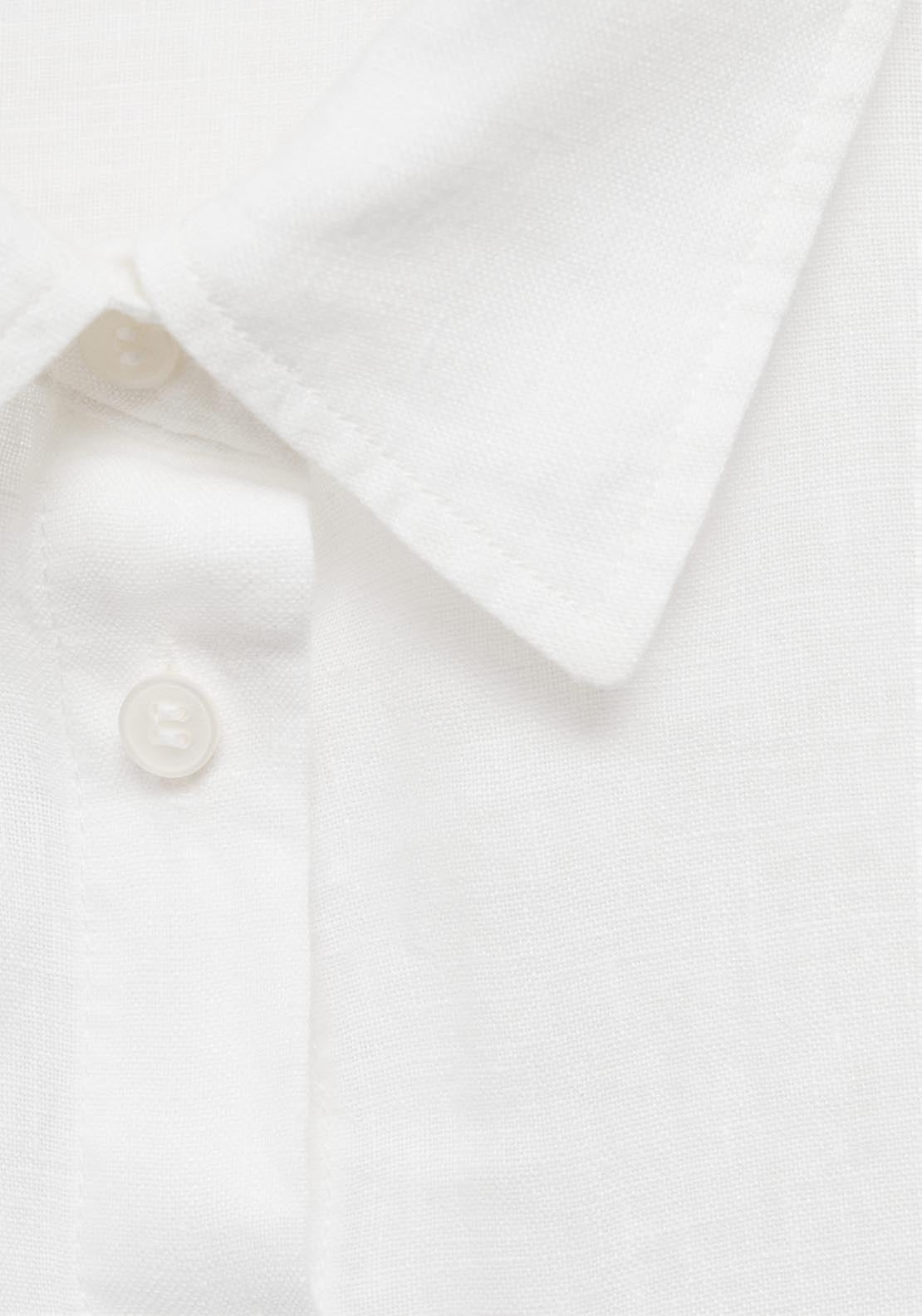 Mango Pocket Linen Shirt - Beige 6 Shaws Department Stores