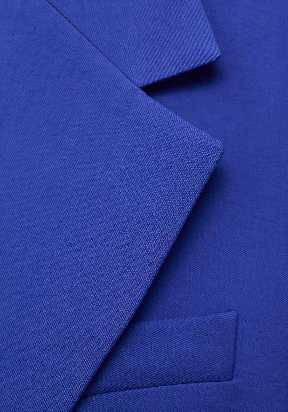 Mango Structured Suit Jacket - Medium Blue 9 Shaws Department Stores