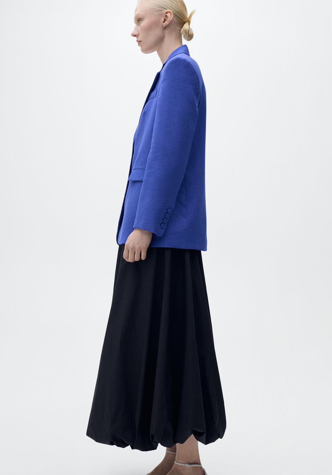 Mango Structured Suit Jacket - Medium Blue 3 Shaws Department Stores