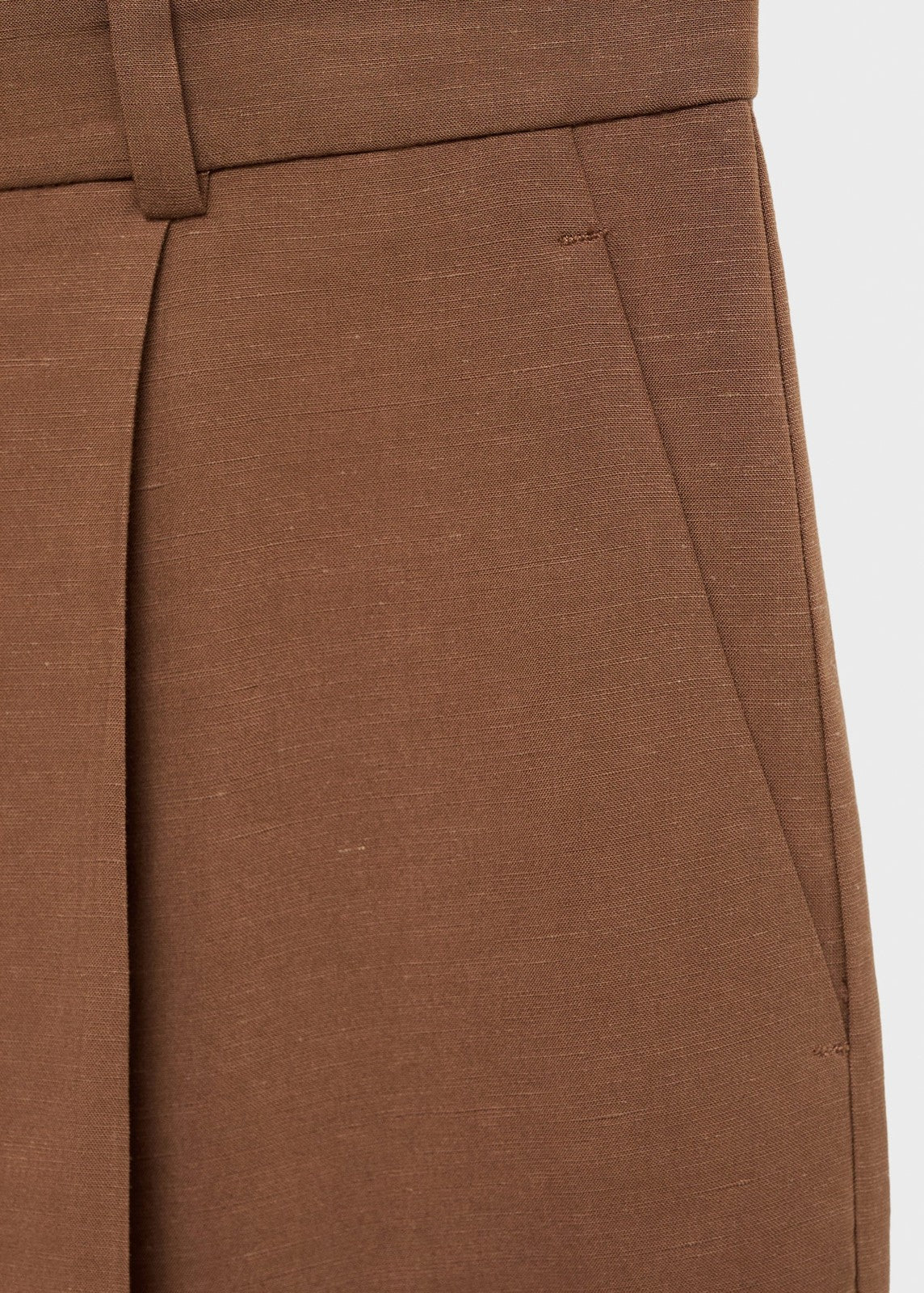 Mango Bermudas Argelia - Dark Brown 1 Shaws Department Stores