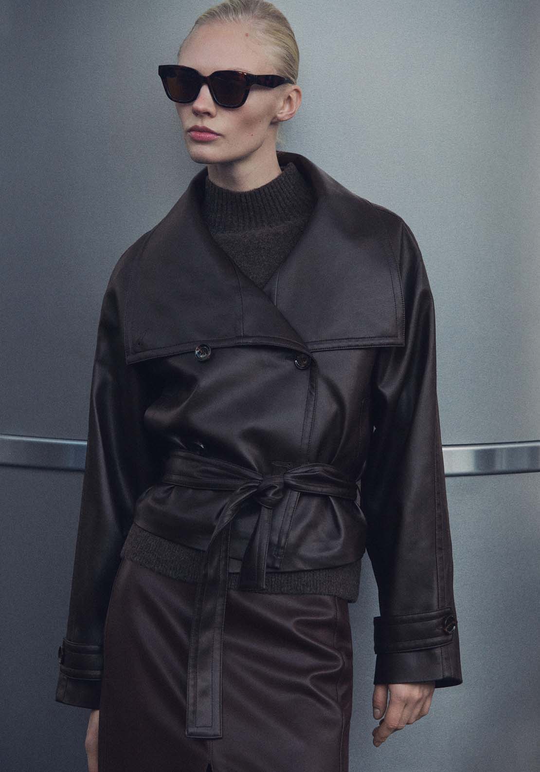 Mango Jacket Auro - Brown 3 Shaws Department Stores
