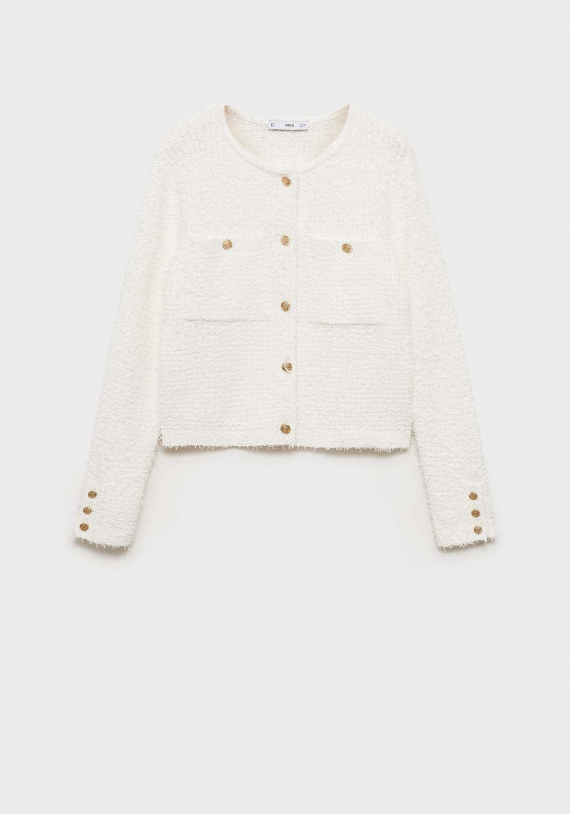 Mango Jacket Antonia - Light Beige 7 Shaws Department Stores