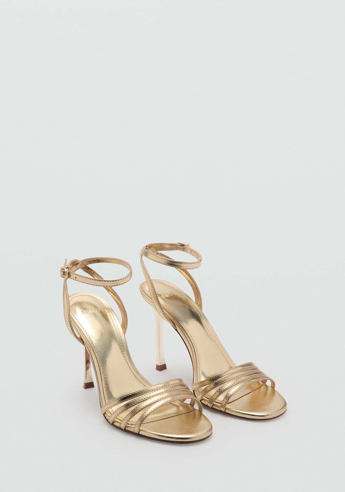Mango Sandals Nota - Gold 1 Shaws Department Stores