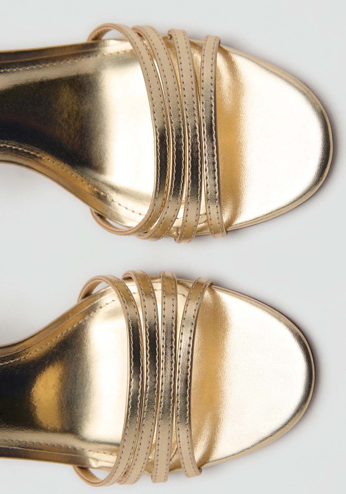 Mango Sandals Nota - Gold 3 Shaws Department Stores
