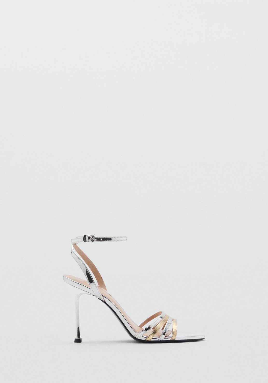 Mango Sandals Nota - Silver 2 Shaws Department Stores