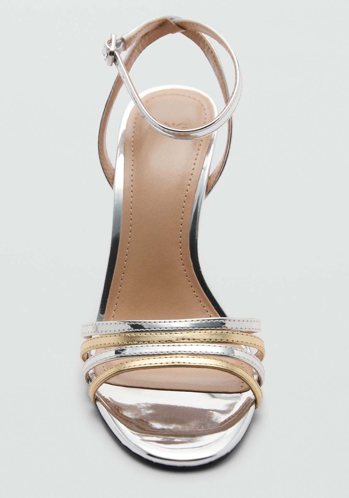 Mango Sandals Nota - Silver 3 Shaws Department Stores