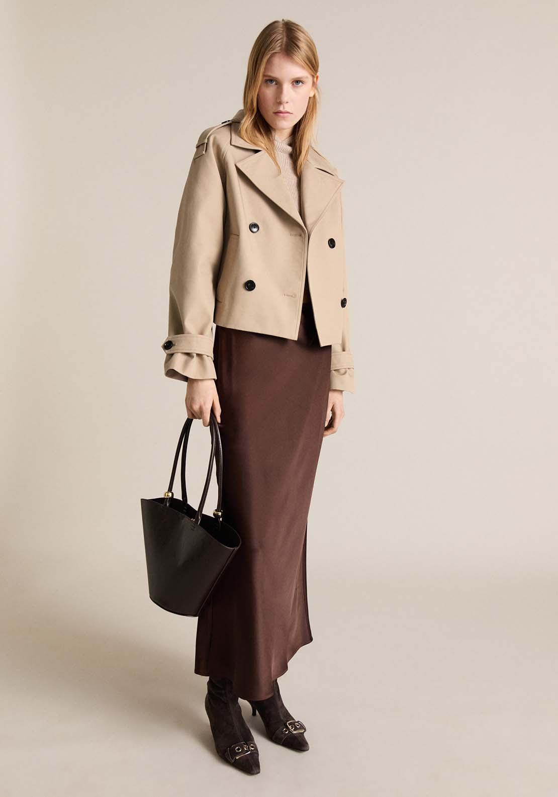 Mango Jacket Habana - Medium Brown 1 Shaws Department Stores