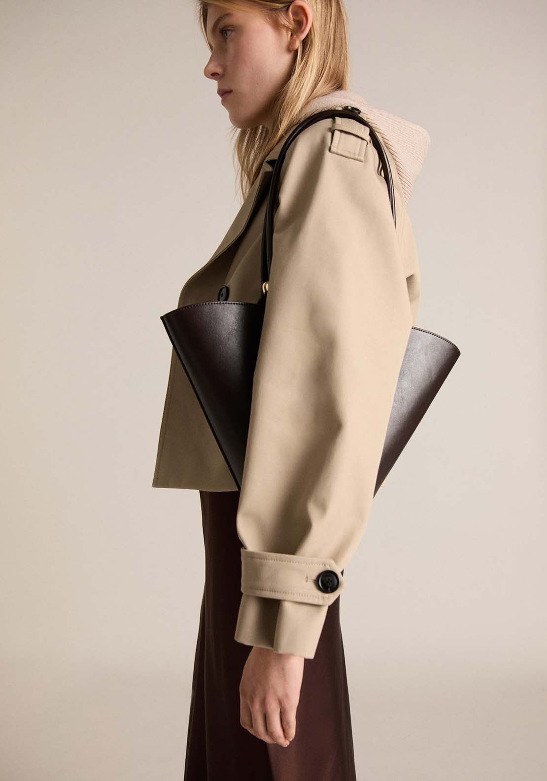 Mango Jacket Habana - Medium Brown 2 Shaws Department Stores