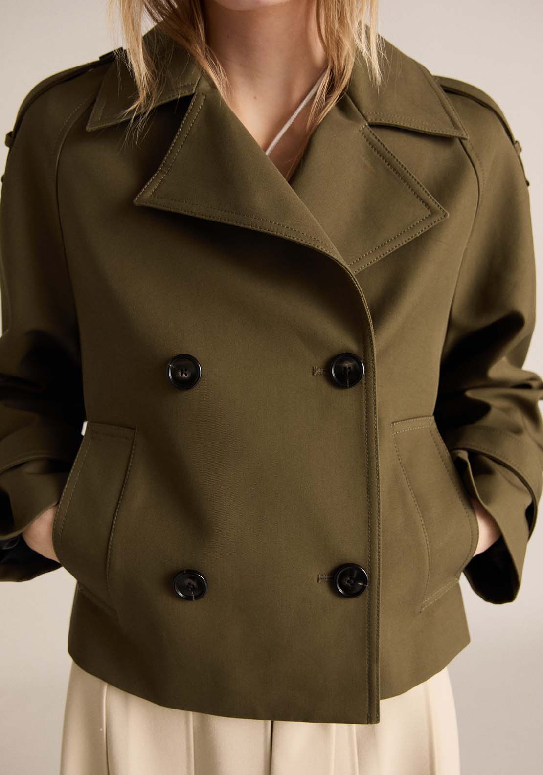 Mango Jacket Habana - Beige/khaki 2 Shaws Department Stores