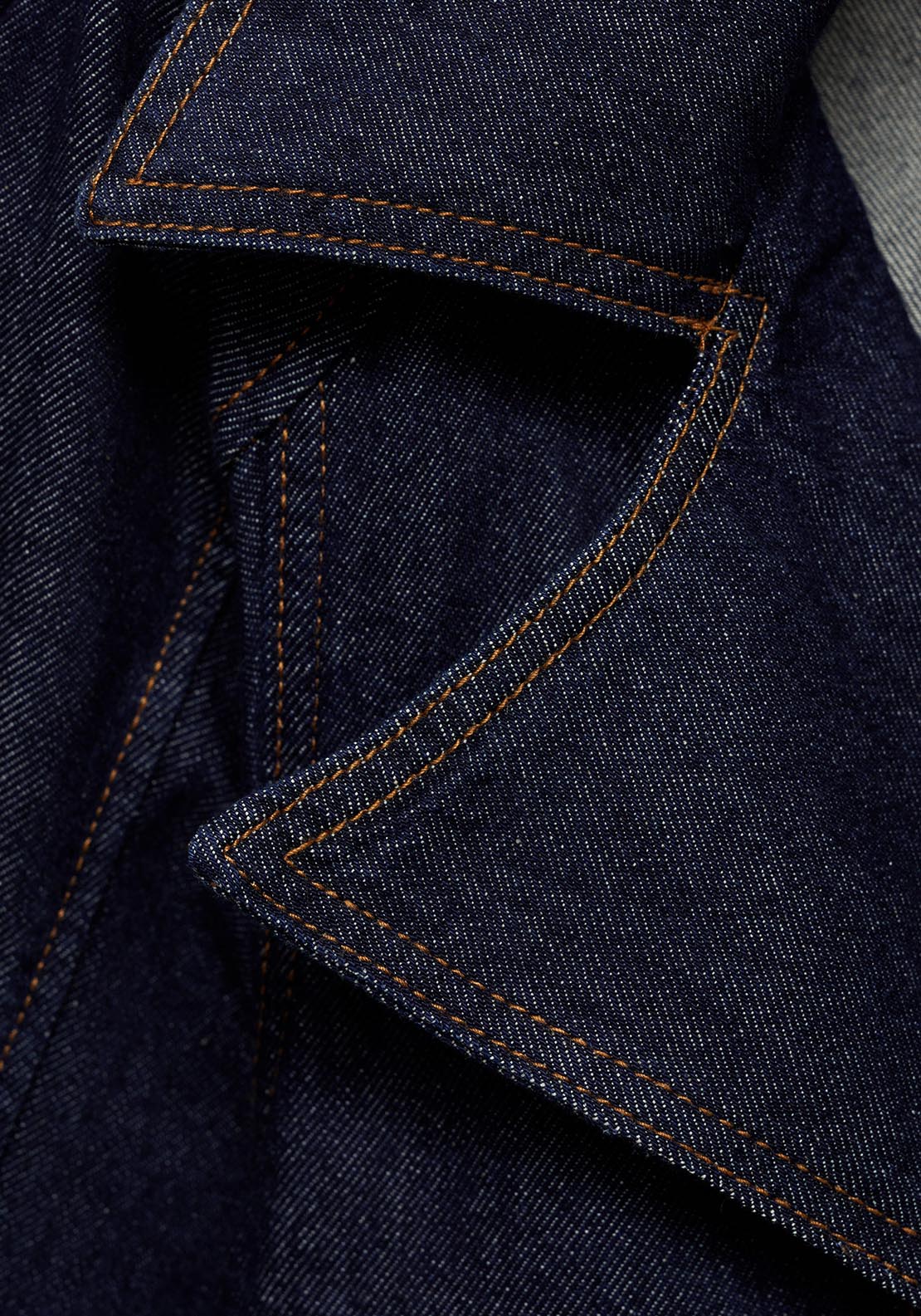 Mango Short denim trench with belt - Open Blue 9 Shaws Department Stores