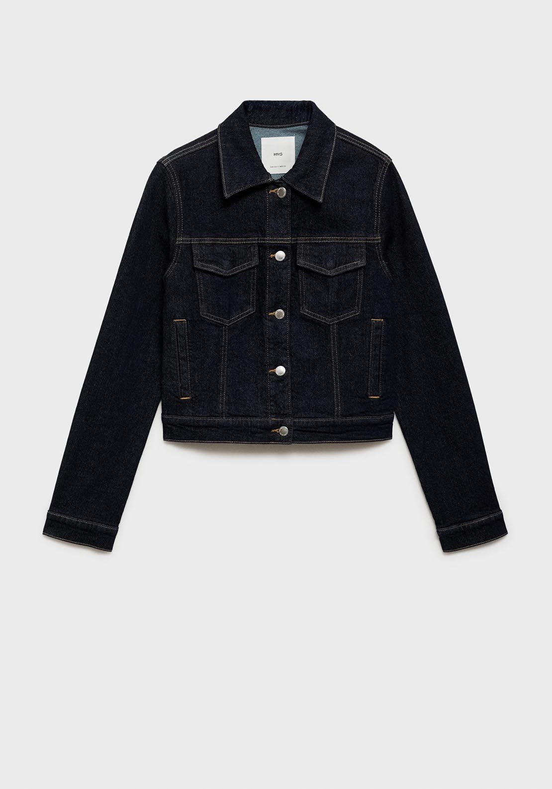 Mango Denim jacket pockets - Open Blue 9 Shaws Department Stores