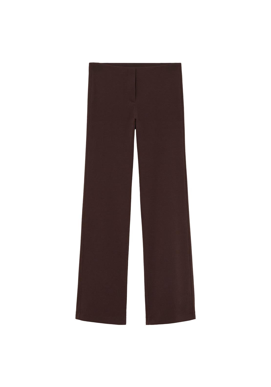 Mango Straight Suit Trousers - Dark Brown 8 Shaws Department Stores