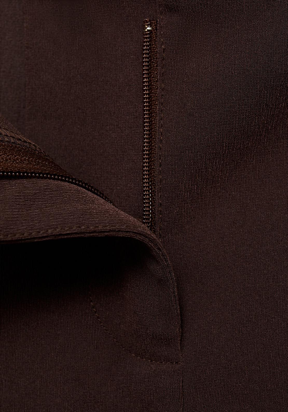Mango Straight Suit Trousers - Dark Brown 7 Shaws Department Stores