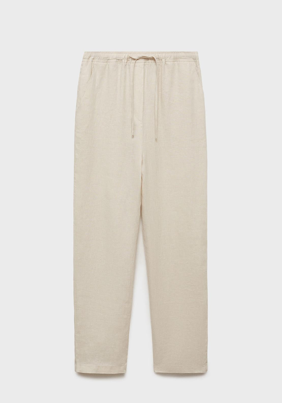 Mango Trousers - Light/pastel Gray 2 Shaws Department Stores
