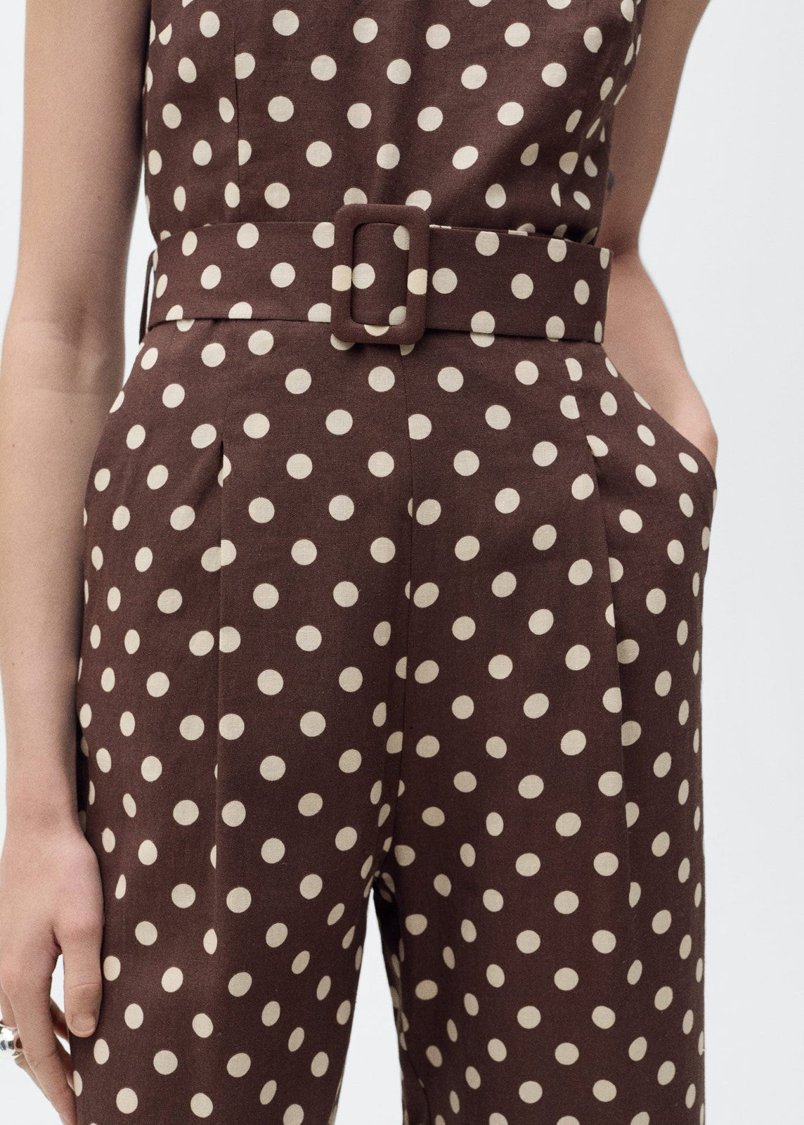 Mango Jumpsuit Romeo - Dark Brown 6 Shaws Department Stores