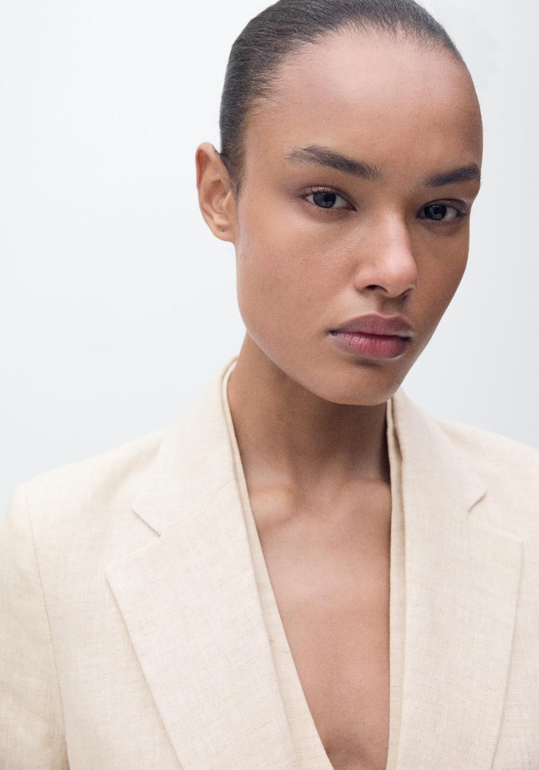Mango Linen Suit Jacket - Light/pastel Gray 3 Shaws Department Stores