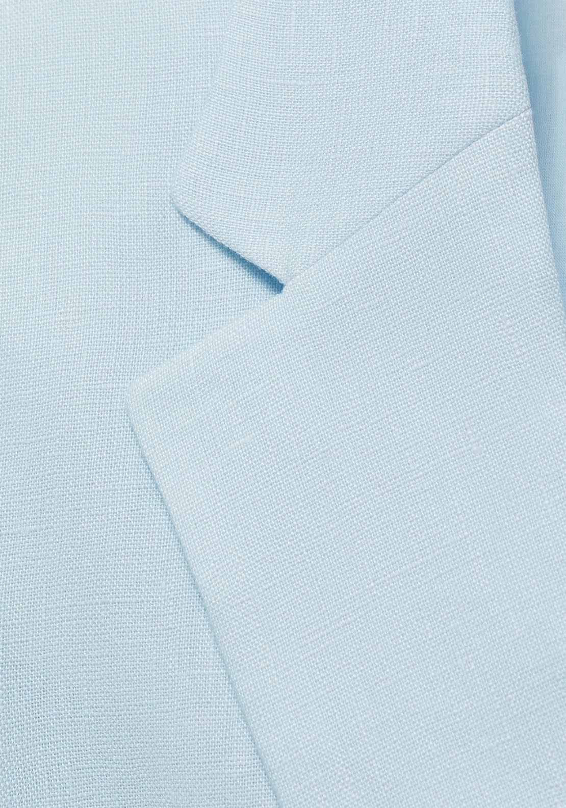Mango Linen Suit Jacket - Light/pastel Blue 9 Shaws Department Stores