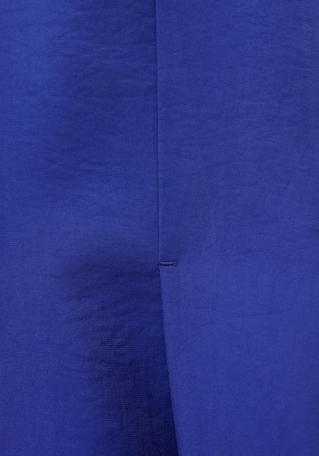 Mango Modal V Neck Top - Medium Blue 8 Shaws Department Stores
