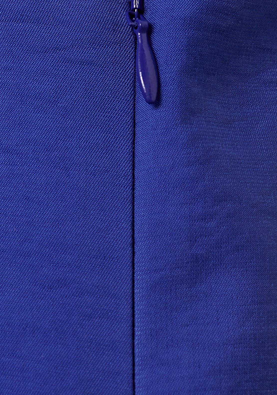 Mango Modal V Neck Top - Medium Blue 5 Shaws Department Stores