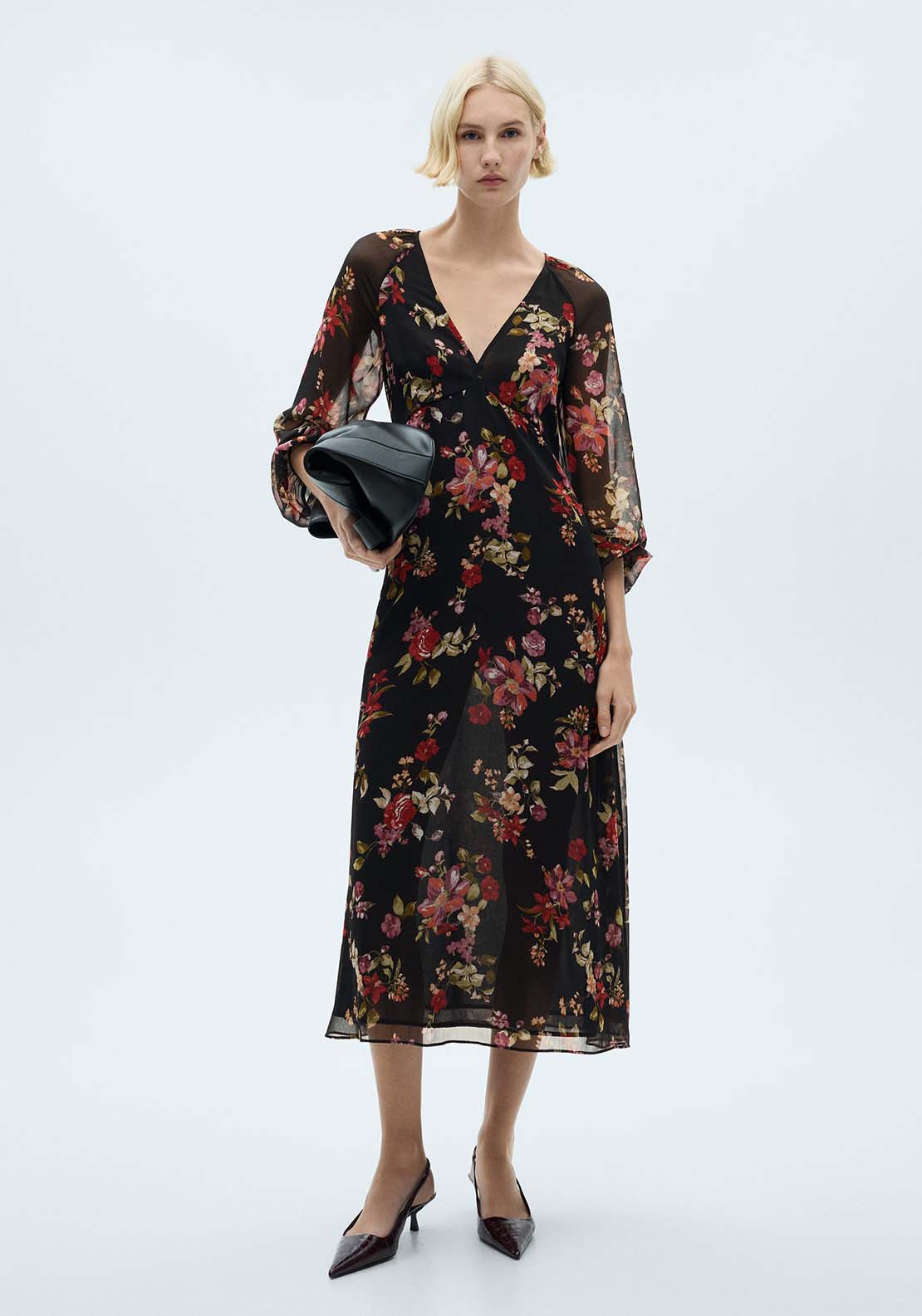 Mango Dress Savage - Black 1 Shaws Department Stores