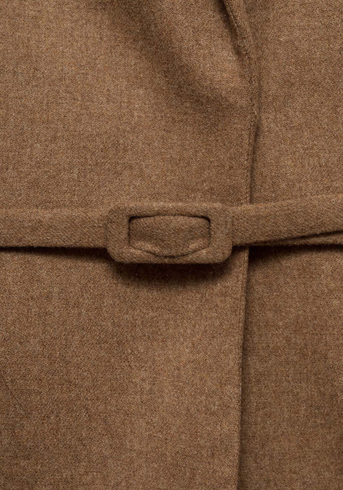 Mango Wool-blend suit jacket - Medium Brown 5 Shaws Department Stores
