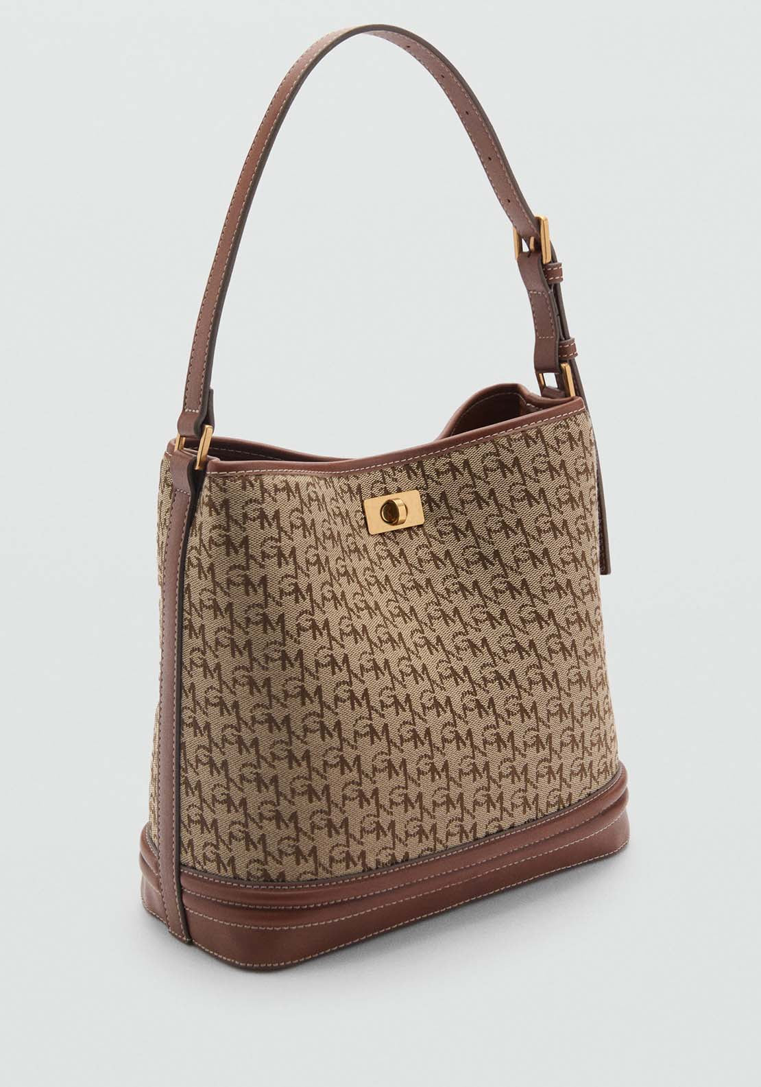 Mango Bucket Bag Marco - Brown 1 Shaws Department Stores