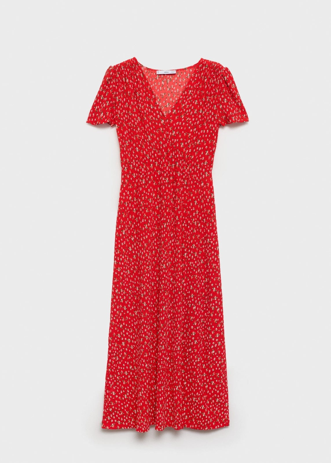 Mango Printed midi dress - Red 9 Shaws Department Stores