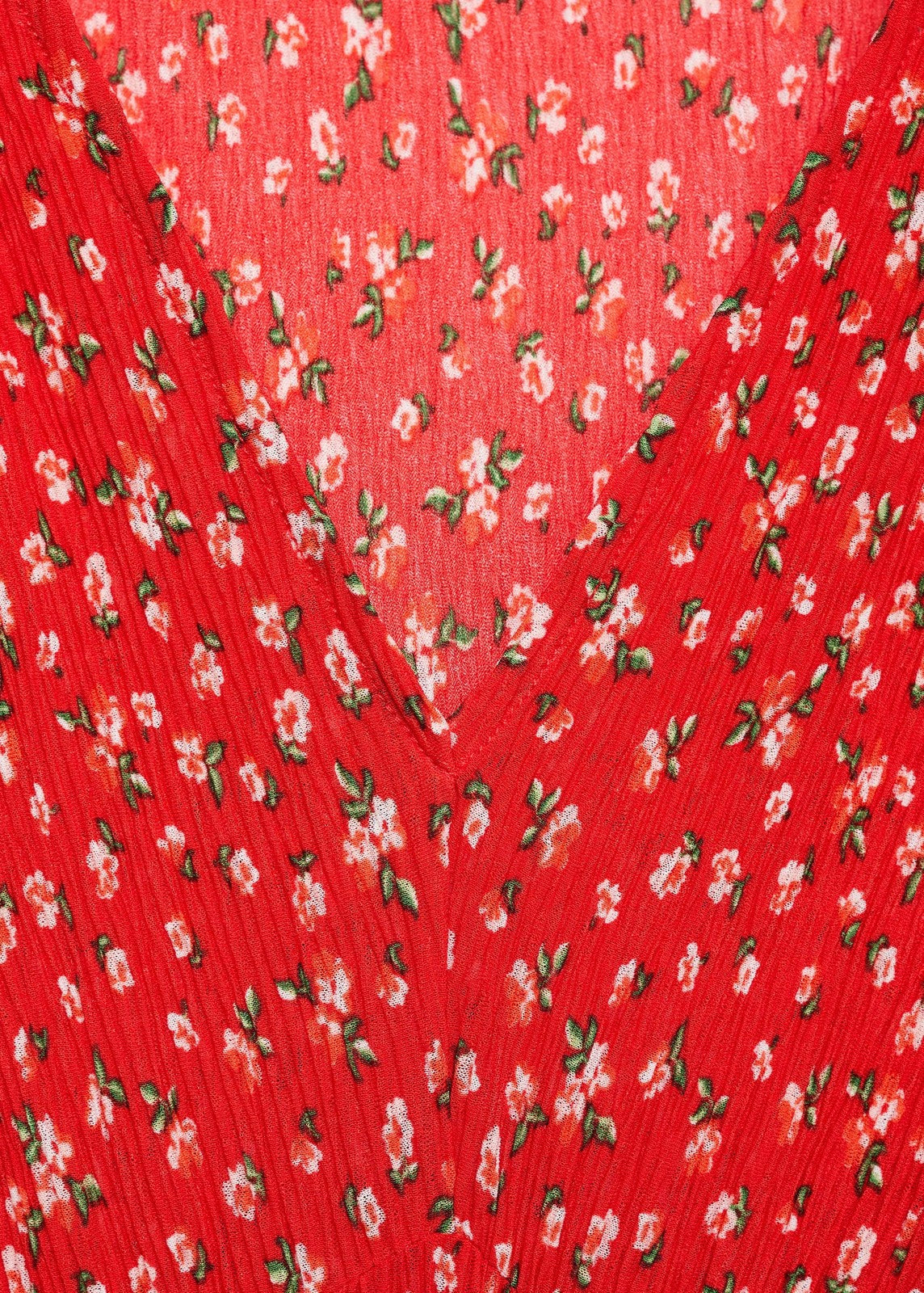 Mango Printed midi dress - Red 8 Shaws Department Stores