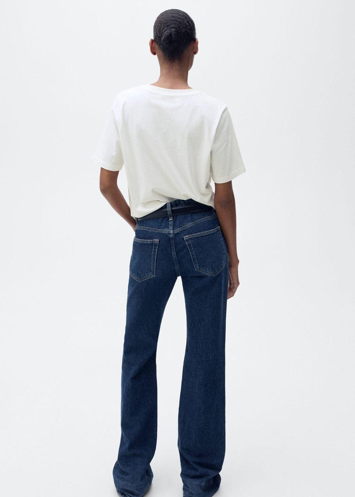 Mango Short-sleeved printed t-shirt - Medium Blue 2 Shaws Department Stores