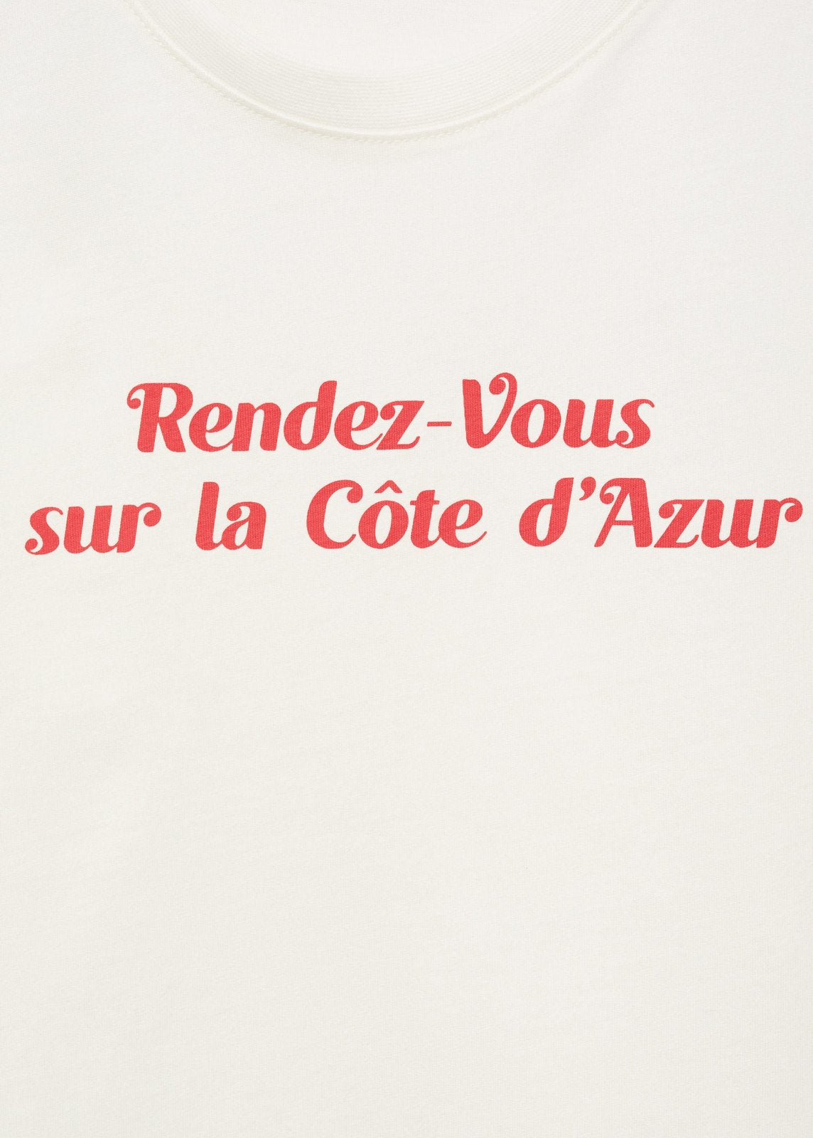 Mango Short-sleeved printed t-shirt - Red 4 Shaws Department Stores